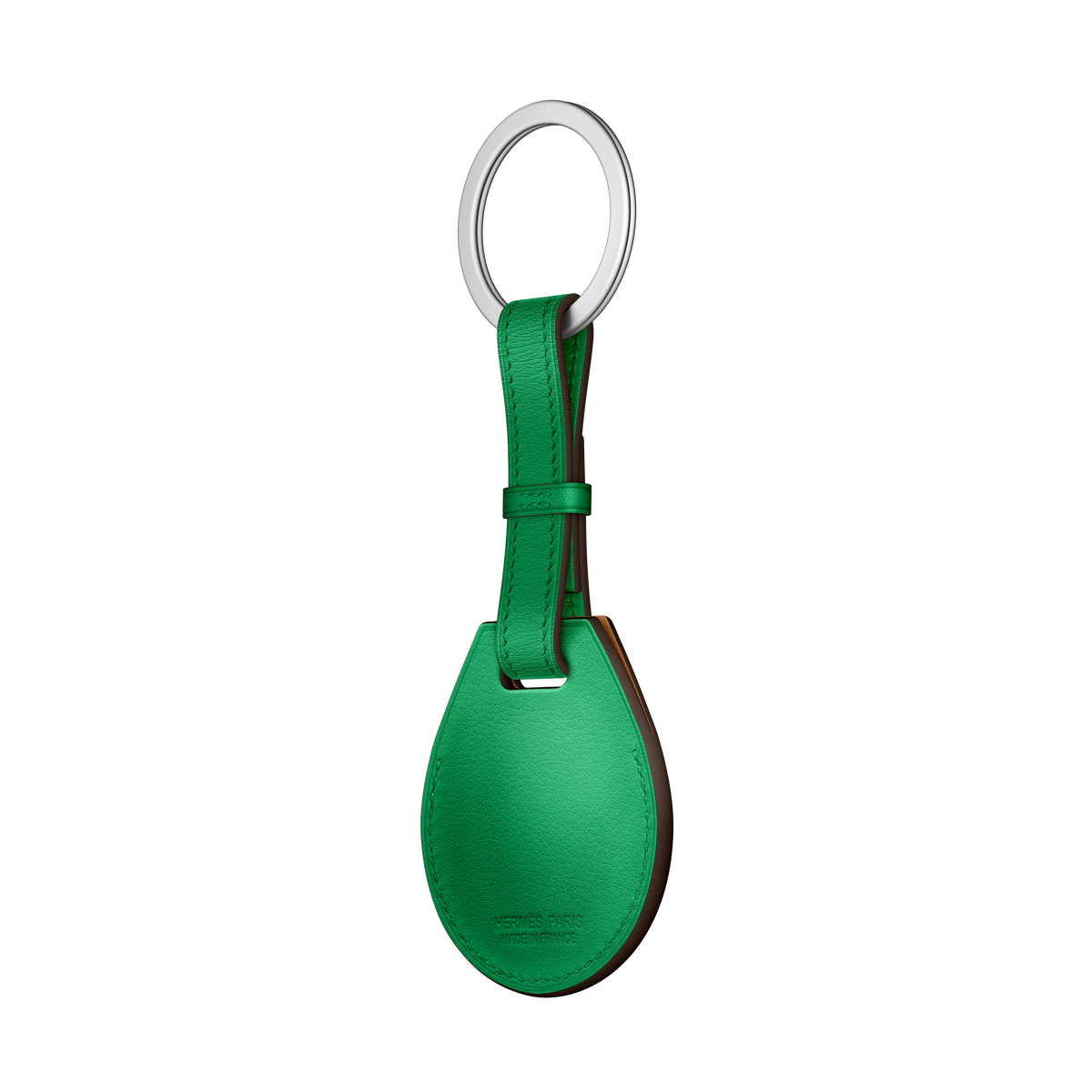 AirTag Hermès Key Ring - Bambou