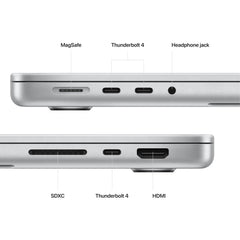 MacBook Pro de 14 pulgadas: chip Apple M2 Pro con CPU de 10 núcleos y GPU de 16 núcleos, SSD de 512 GB - Plateado